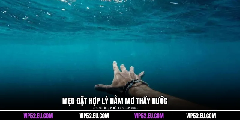 Mẹo đặt hợp lý nằm mơ thấy nước